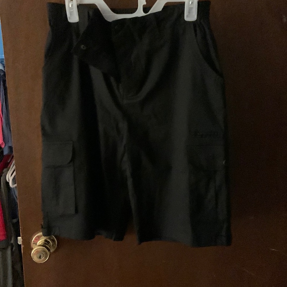 Black Xl shorts with elastic in waist.
